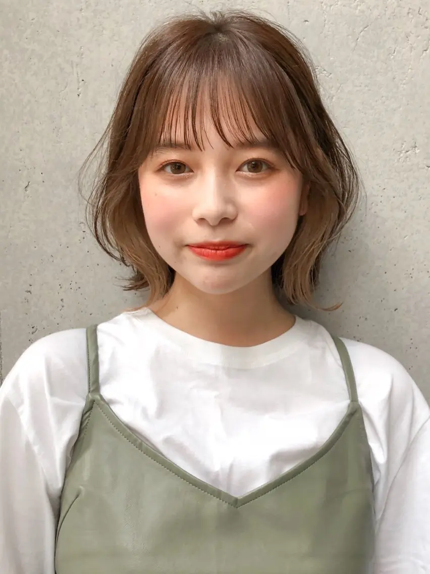 ミディアム カラー 透明感カラー イヤリングカラー レイヤー×髪質改善✨ 渋谷/佐藤侑哉のヘアスタイル