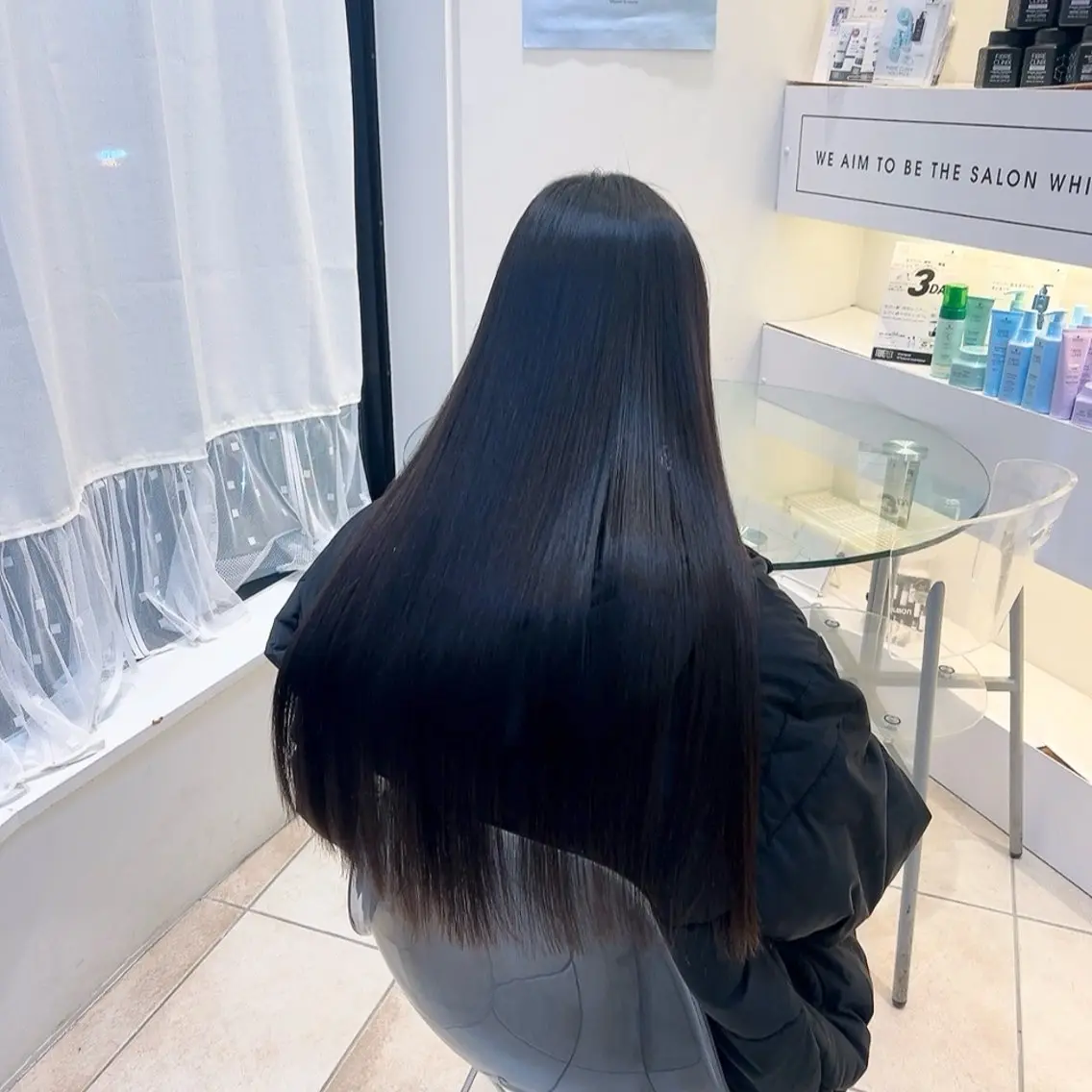 ミディアム パーマ 縮毛矯正 トリートメント mei 撮影モデル募集中!のヘアスタイル