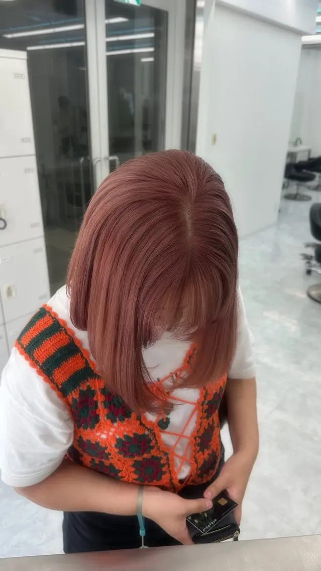 ミディアム カラー ヘアカラー トリートメント ヘッドスパ ヘアセット 似合わせstyle ❤︎misaki❤︎のヘアスタイル