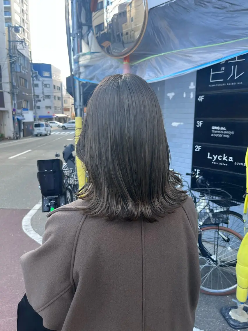 セミロング ヘアカラー トリートメント 藤倉なつみ/ パーマモデル様募集中のヘアスタイル