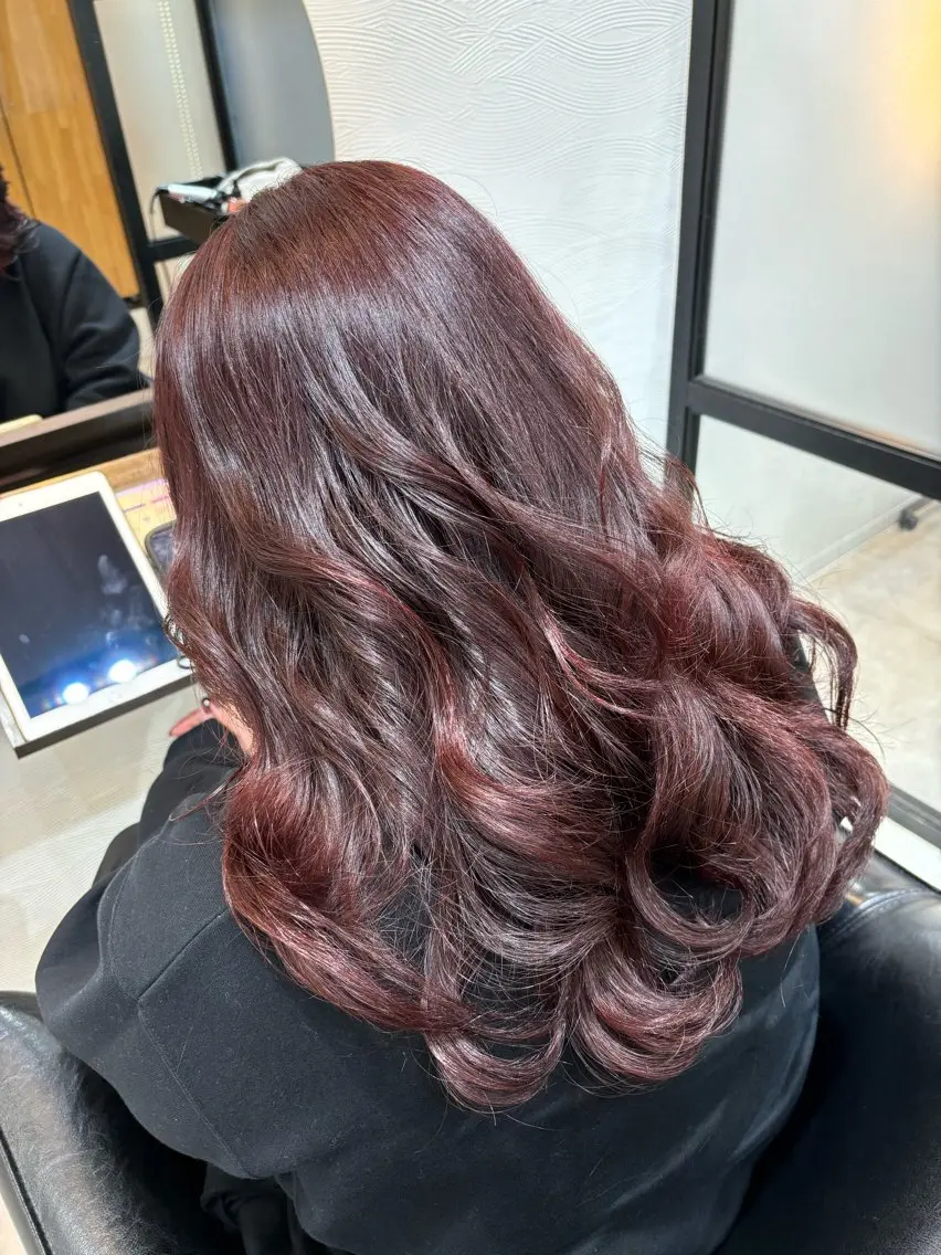 セミロング カラー ブリーチ ブリーチなしカラー 🍒透明感カラー NO.1/ララ🍒のヘアスタイル