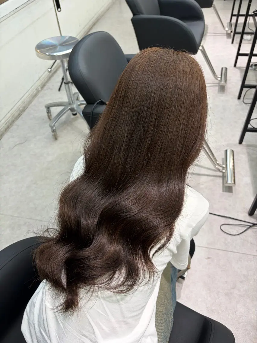 ロング カラー ヘアカラー ミルクティー/渋谷 shunta🌟🌟のヘアスタイル