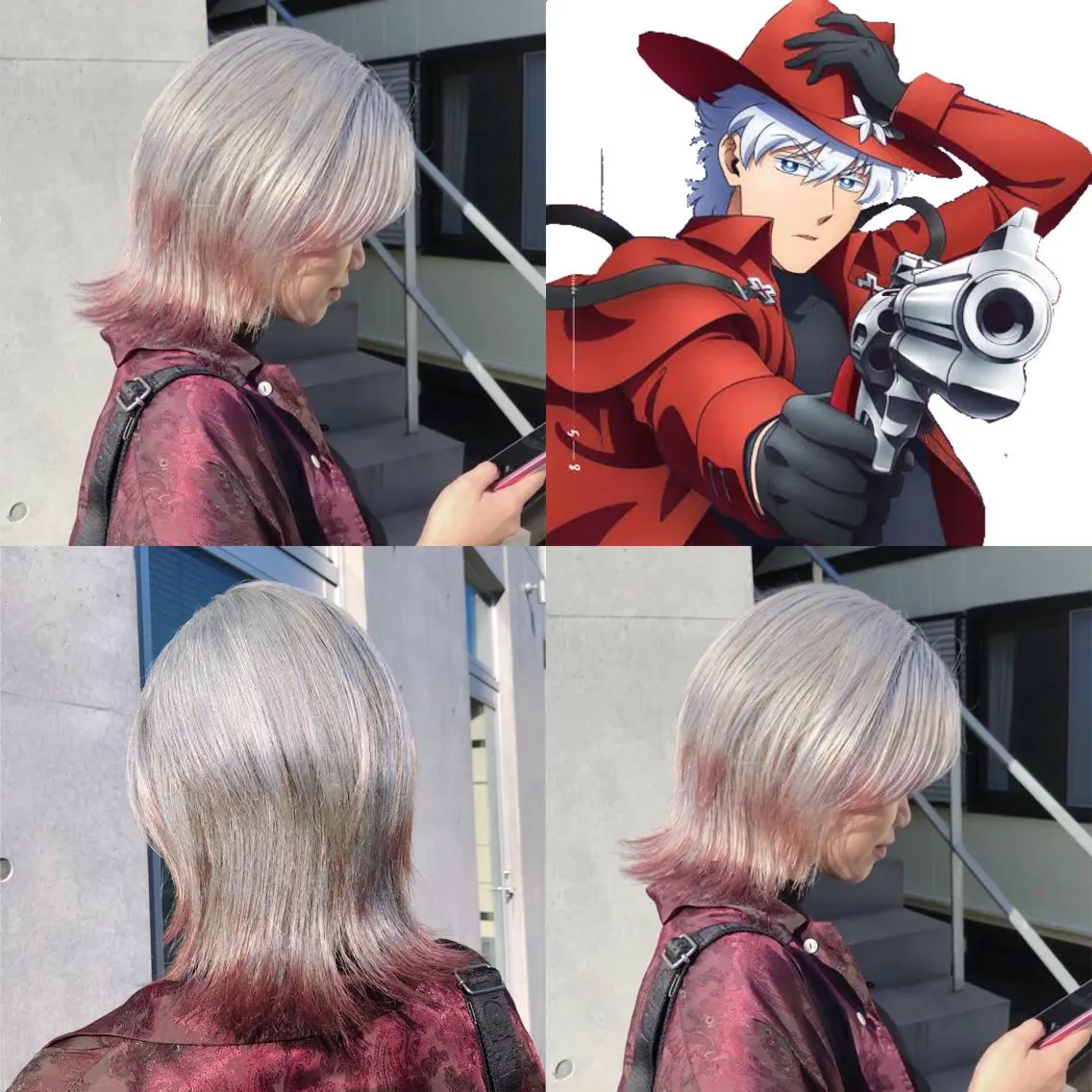 ミディアム カラー ブリーチ ブルーカラー ケアブリーチ デザインカラー ハイトーンカラー ヘアカラー 推しカラー✨ オタク美容師ユウカのヘアスタイル
