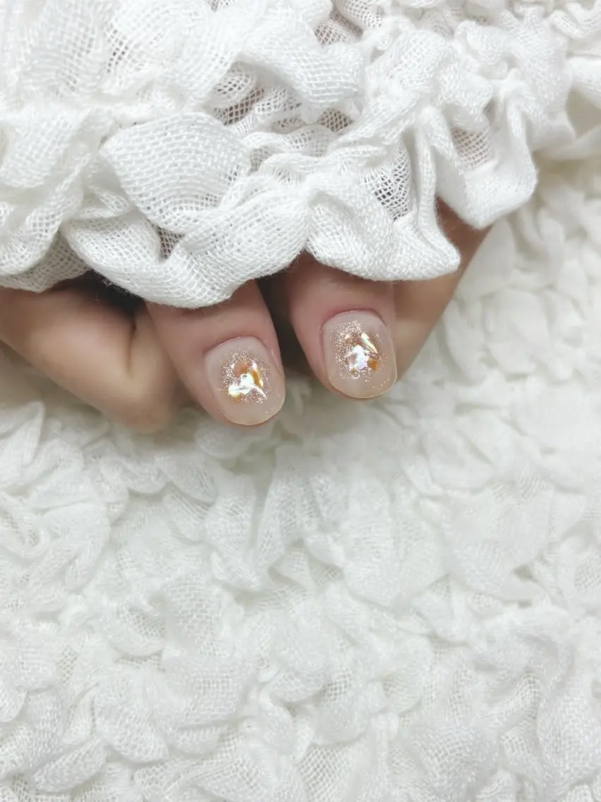 ネイル フラッシュネイル ジェルネイル マグネットネイル ワンカラーネイル パラジェル シンデレラサロン💅 ほみのネイルデザイン