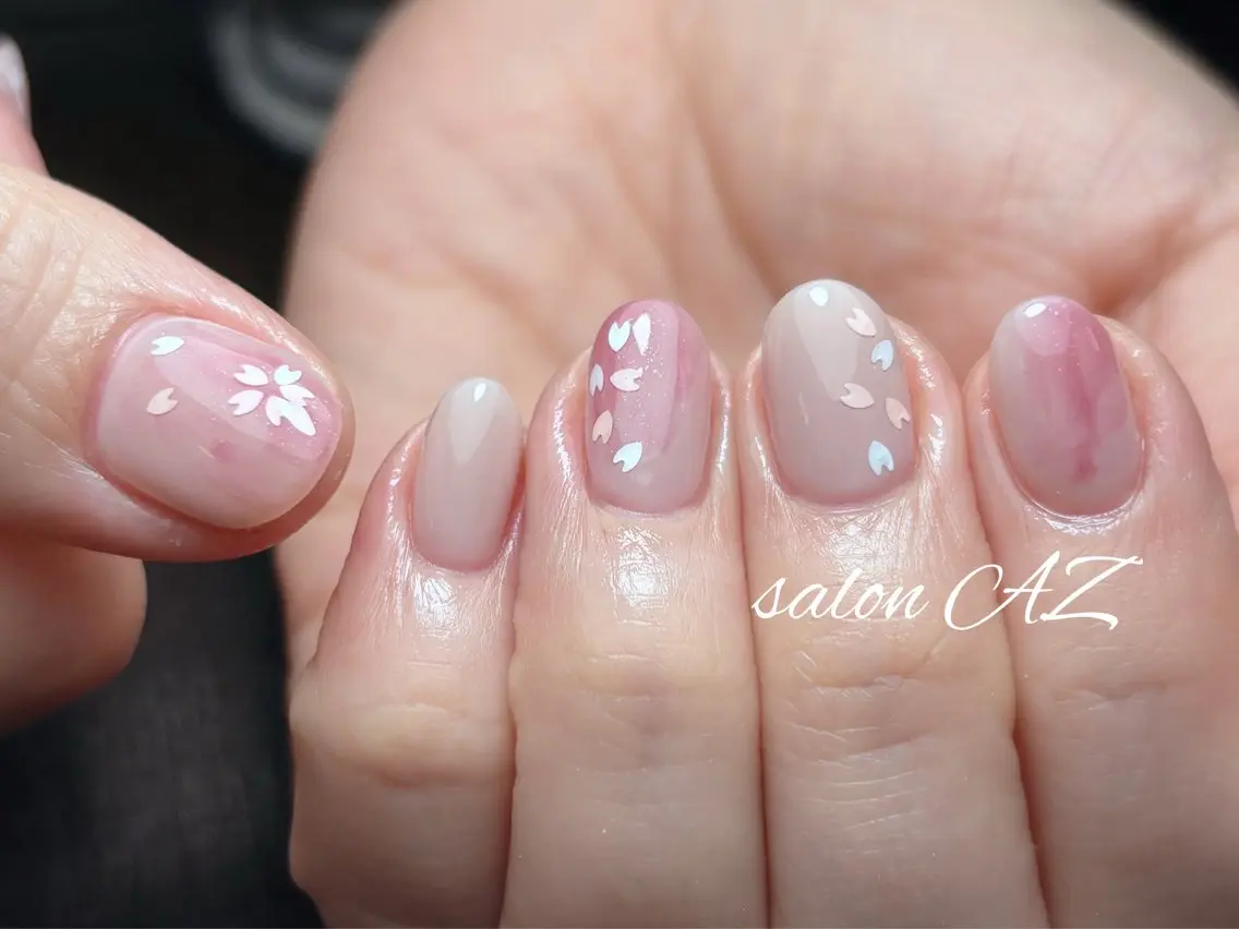 ネイル アートネイル フットネイル フレンチネイル マグネットネイル 持ち込み ハンドネイル salon AZのネイルデザイン