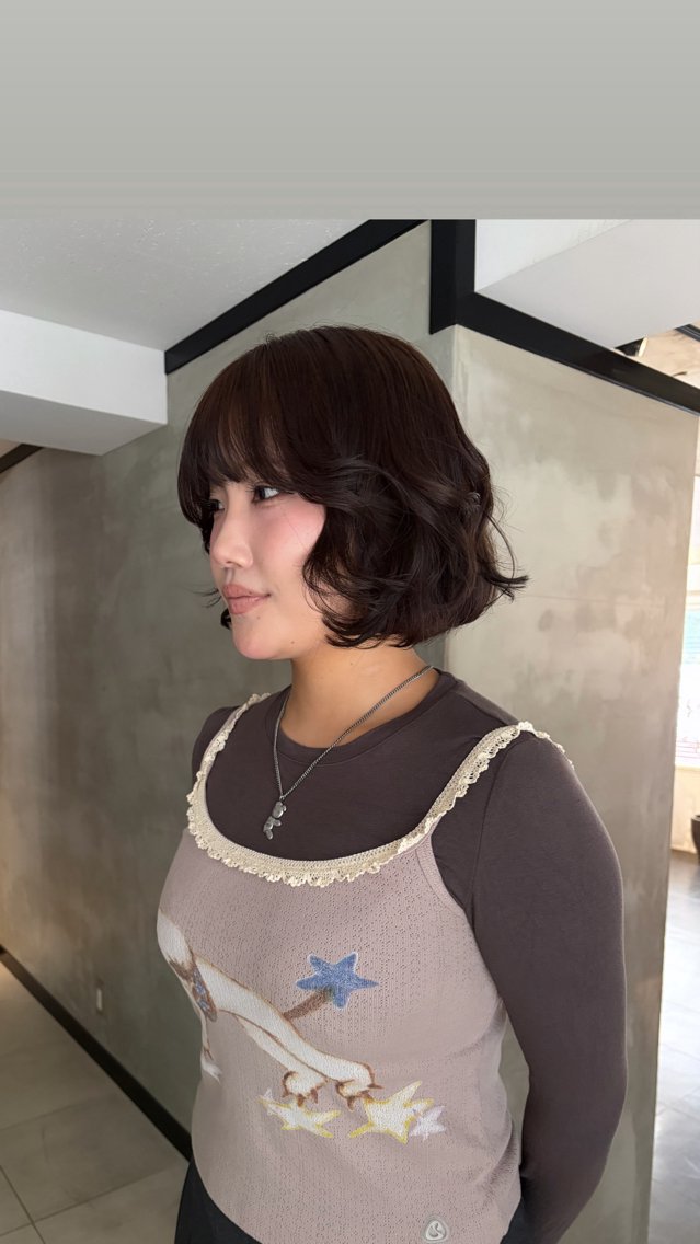 ミディアム カラー カット ヘアカラー タナカ カナ🫧のヘアスタイル