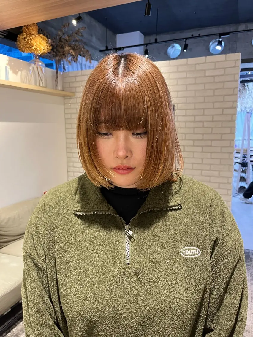 ショート メンズパーマ/ ハイトーン/タニザキのヘアスタイル
