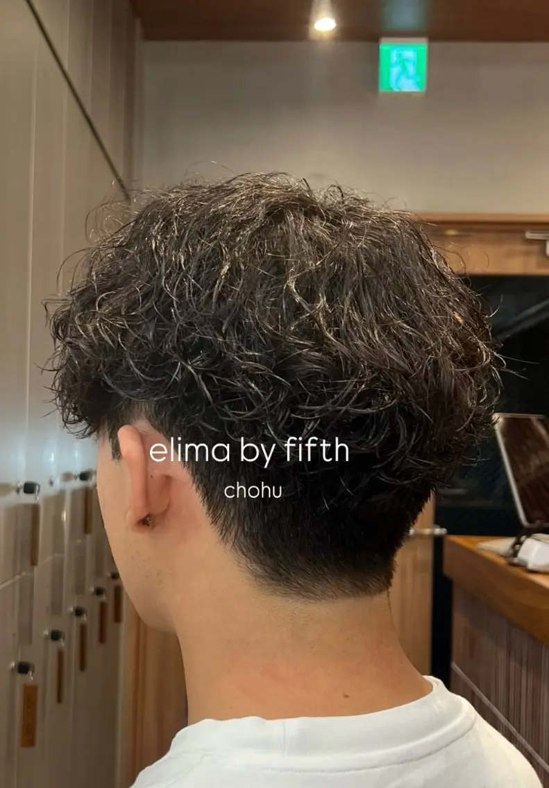 ショート パーマ メンズ しずく🤍🧸 / fifthパーマのヘアスタイル