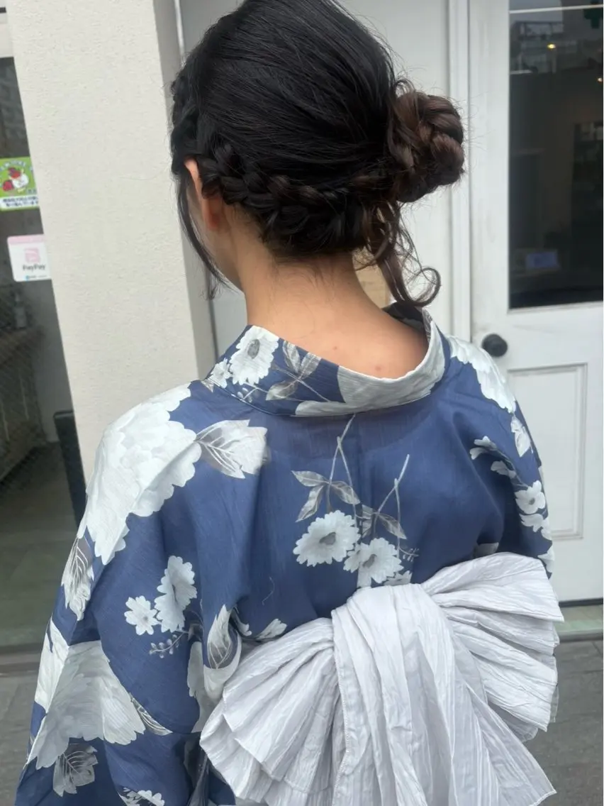 ロング ヘアアレンジ 着付け 美髪× ヘアセット✨Araiのヘアスタイル