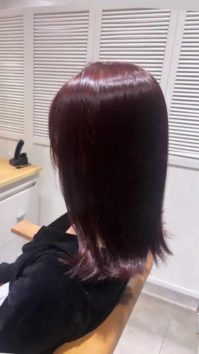 ミディアム カラー 山口 瑞穂のヘアスタイル