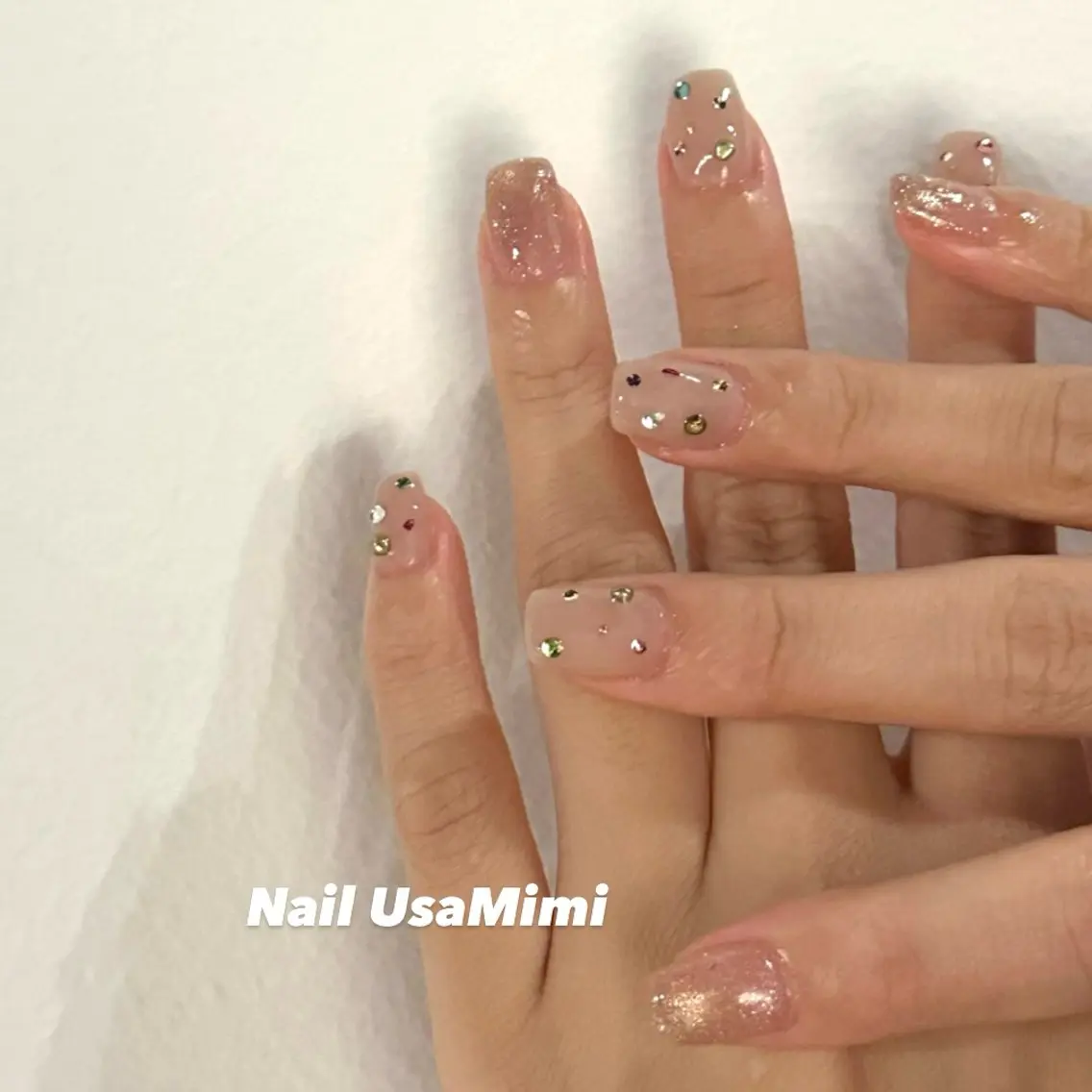 ミディアム ハンドネイル Nail Usa Mimi AYUのネイルデザイン