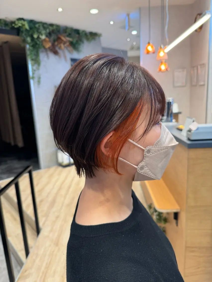 カラー オレンジ 北村 祐樹のヘアスタイル