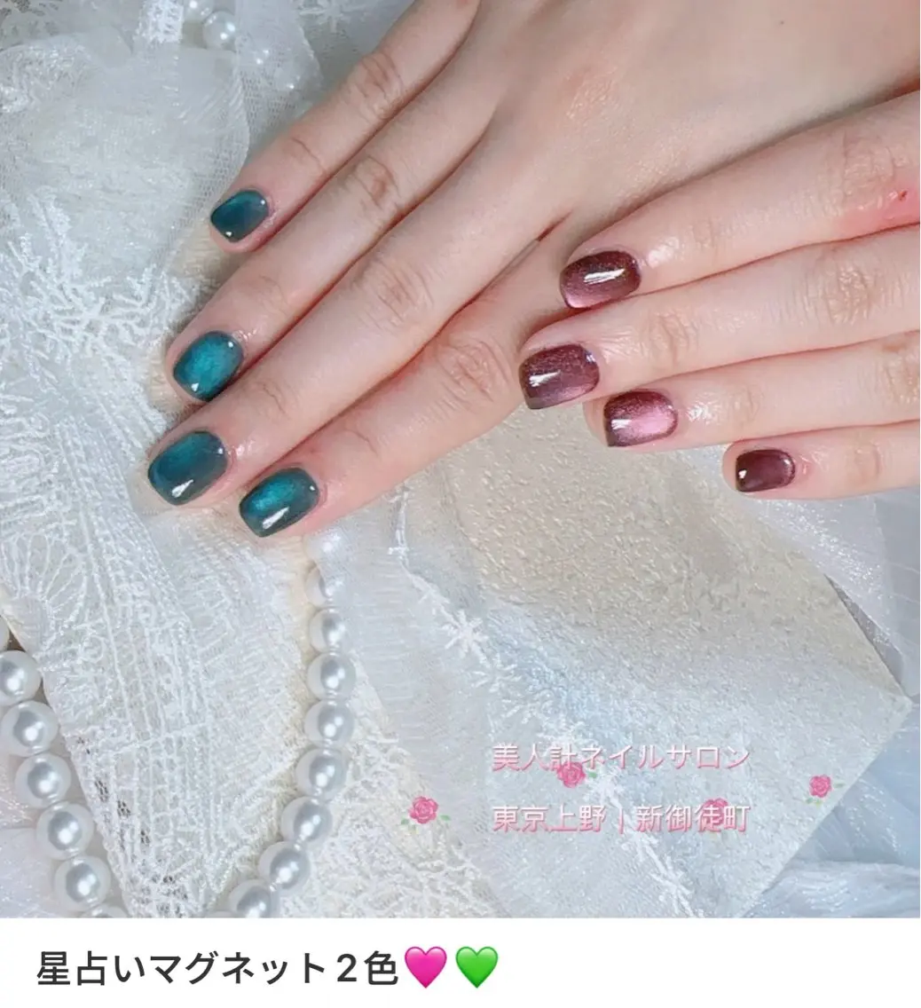 ネイル マグネットネイル ハンドネイル 中山 美月のネイルデザイン