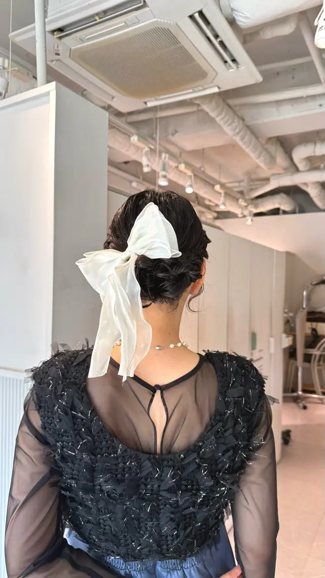 ミディアム 杉田 茉優のヘアスタイル