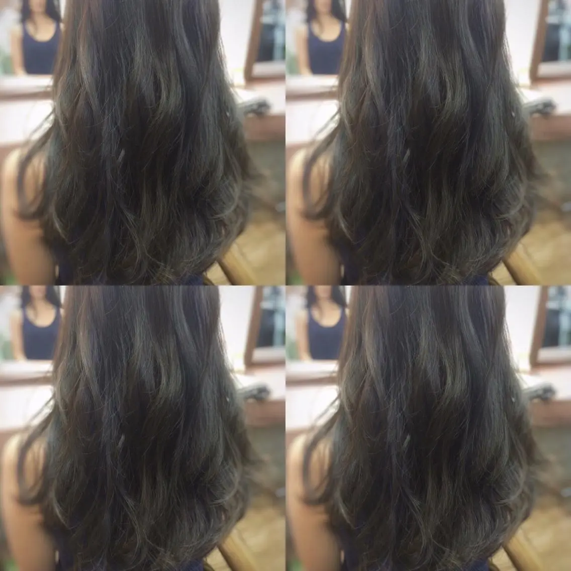 セミロング ロング カラー アッシュ ブルーカラー ブルーアッシュ トリートメント たまプラーザ駅 YAMATOのヘアスタイル