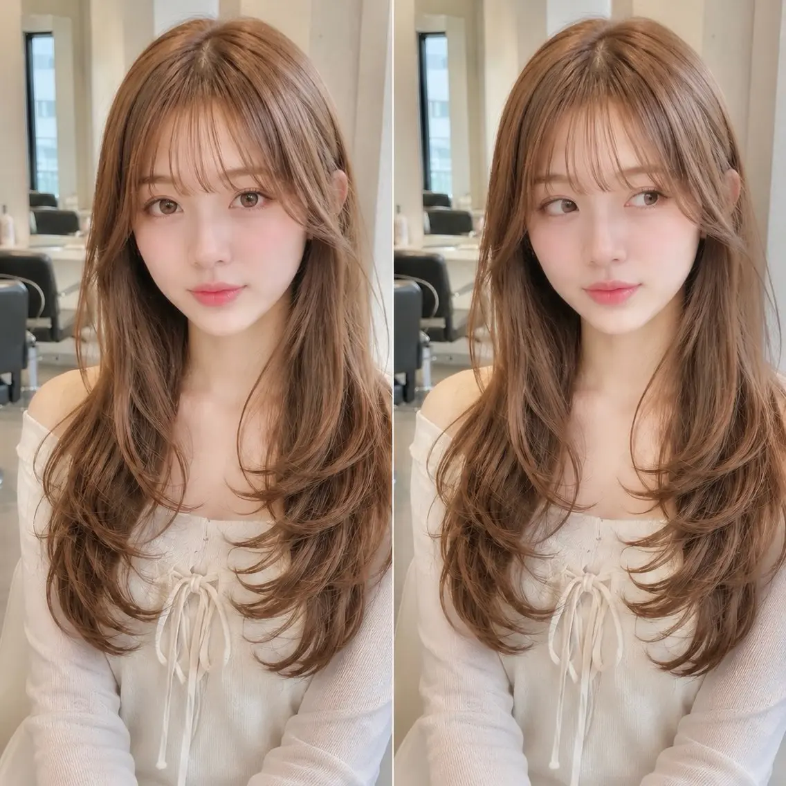 カラー カット ヘアカラー トリートメント 縮毛矯正/透明感 カラー/おばかんのヘアスタイル