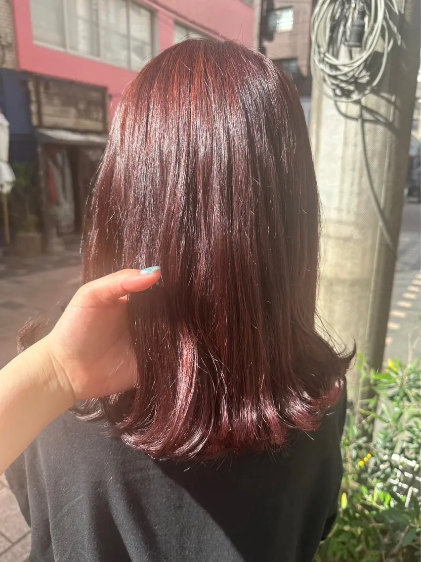 カラー ブリーチ ダブルカラー ラベンダーカラー ラベンダーピンク ブリーチなしカラー おん眉美容師eMu✄ yuka‪🤍のヘアスタイル