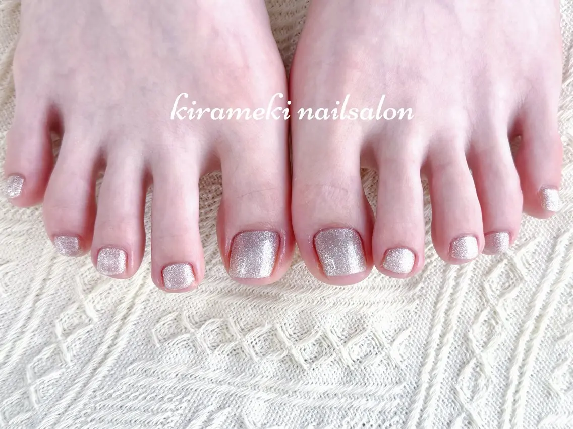 ショート フットネイル kirameki nail salonのネイルデザイン