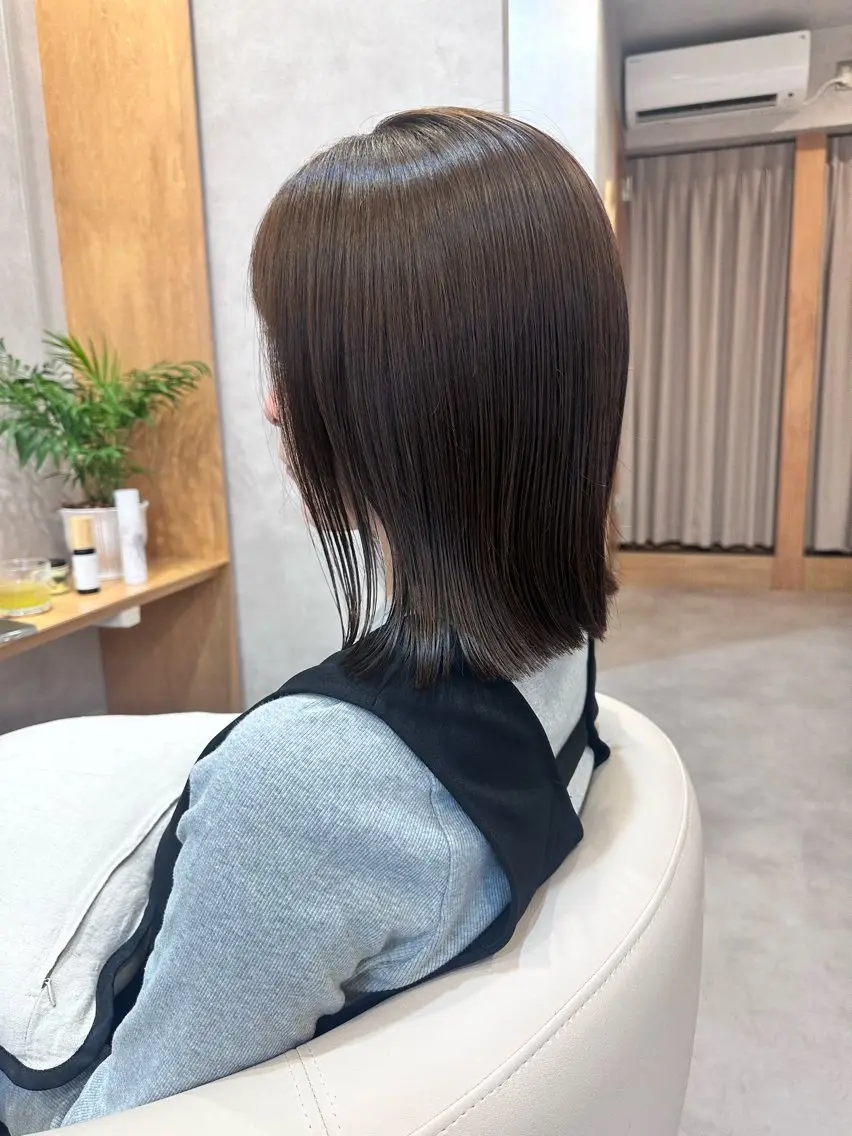 ミディアム カラー カット ヘアカラー トリートメント 高橋友里亜 /フリーランスのヘアスタイル