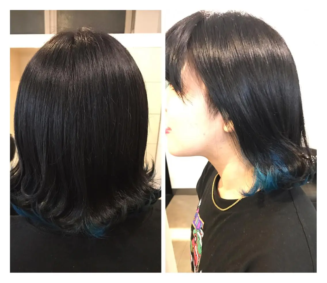 ショート カラー ヘアアレンジ インナーカラー 外ハネヘア 烏山 達也のヘアスタイル