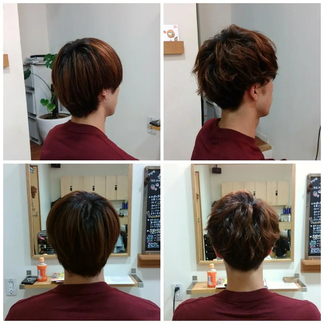 メンズ パーマ 三ツ井 淳華のヘアスタイル