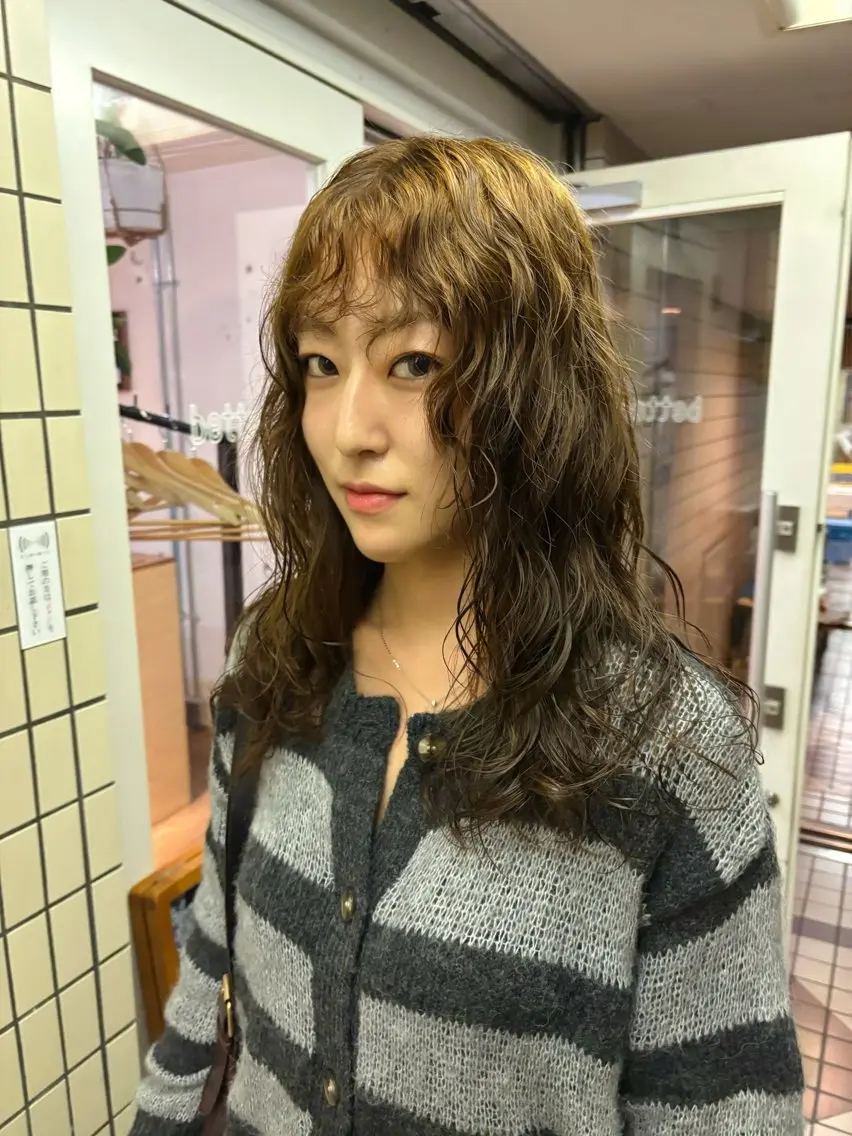 ロング パーマ カット パーマ kaito パーマ募集！🔵のヘアスタイル