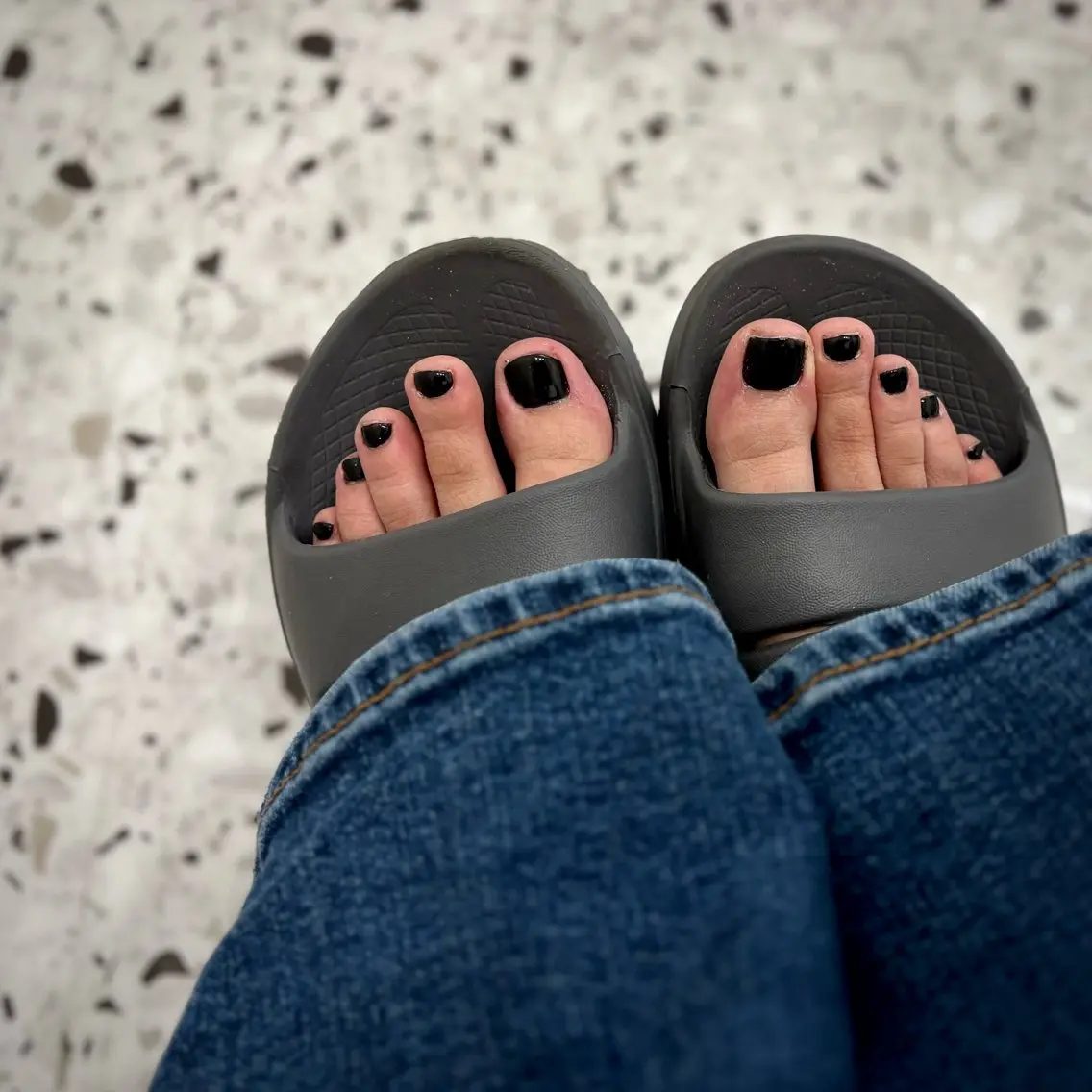 【オフ無し】フットネイル👣30色から選べるワンカラー💙の写真