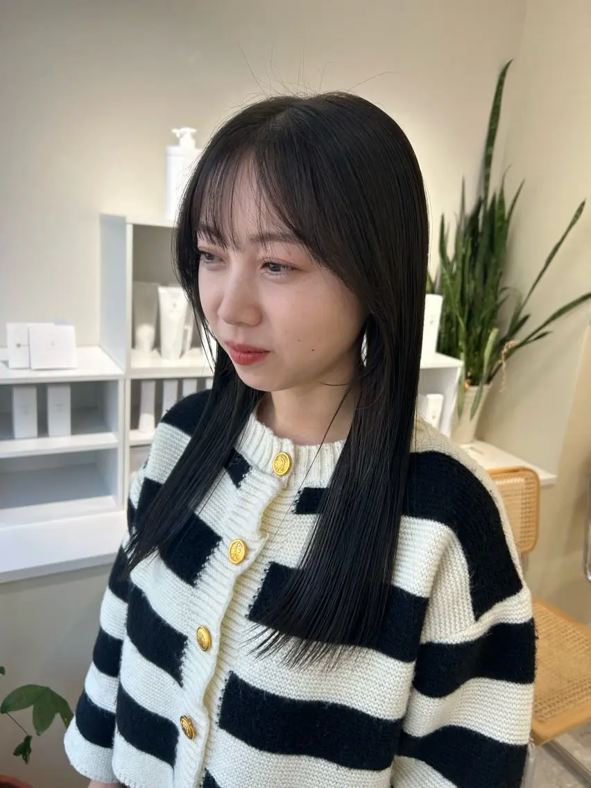 ロング カラー トリートメント カット ヘアカラー トリートメント 🩰ニシムラヒカリ 半個室salon♡*のヘアスタイル