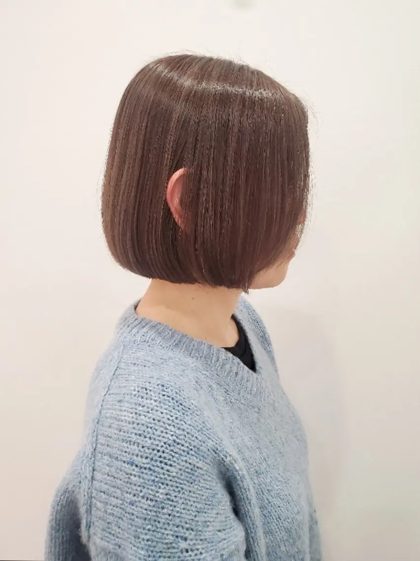 ショート カラー ハイライトカラー ボブ ハイライト カット ヘアカラー トリートメント ヘッドスパ 齋藤 愛美のヘアスタイル