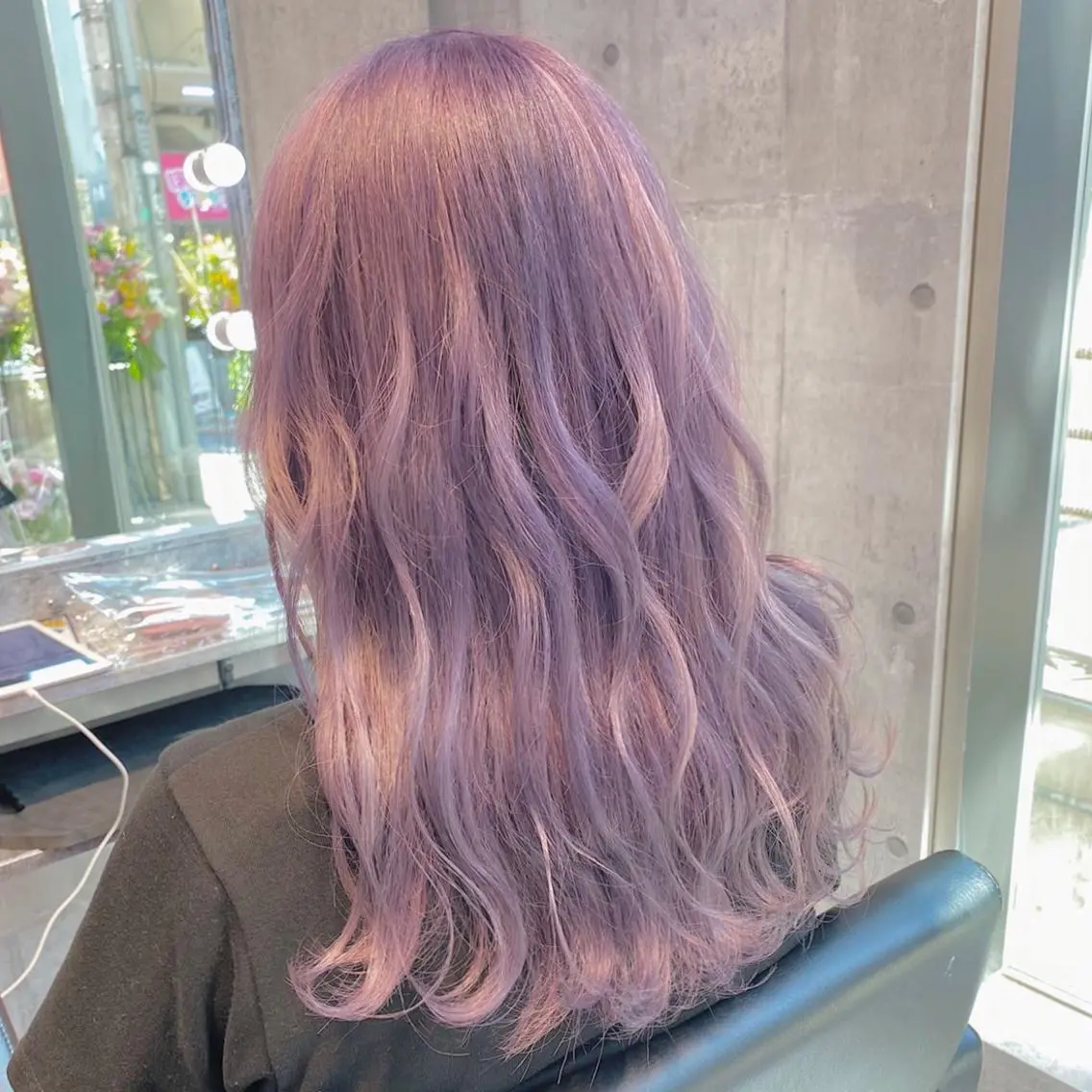 ロング カラー ヘアアレンジ メンズ キッズ ブリーチの髪様 MASATOのヘアスタイル