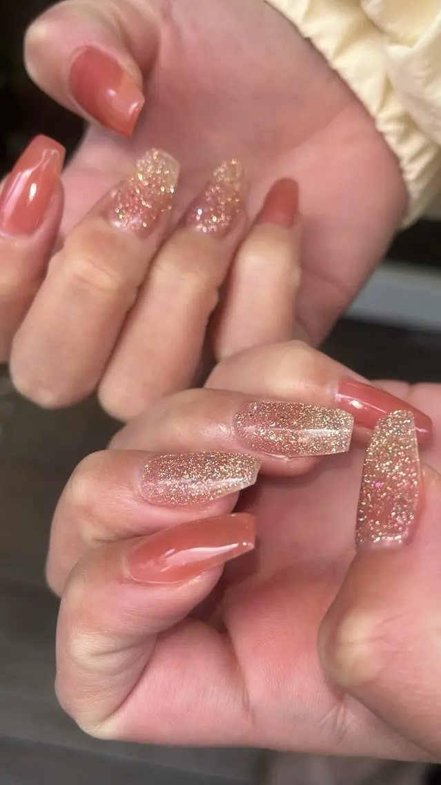 ネイル クリアネイル ジェルネイル 氷ネイル・うるうるネイル ニュアンスネイル シンプルネイル SAKU nail 作島茜のネイルデザイン
