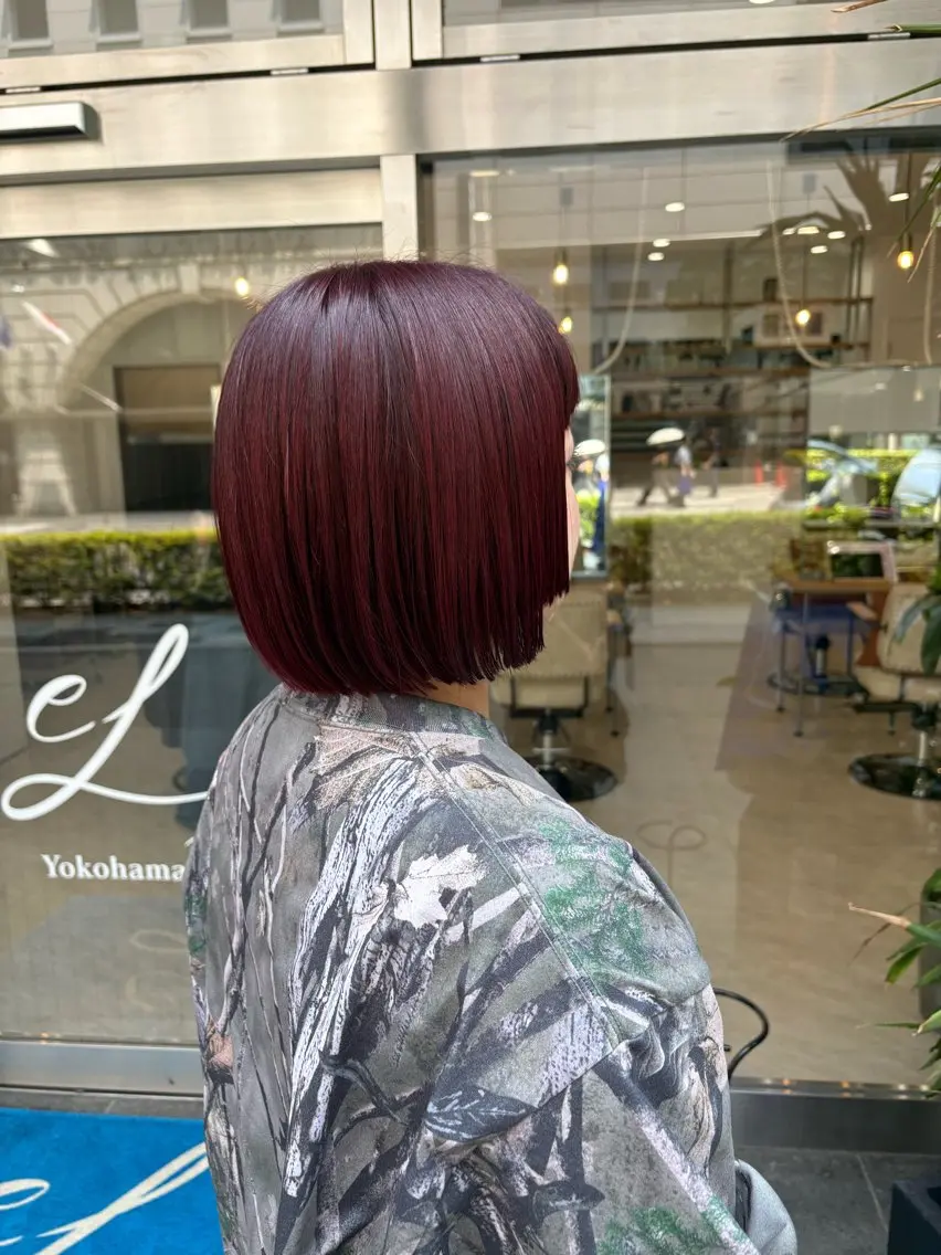 ショート 姫カット カット ヘアカラー eL横浜west☆ KORINのヘアスタイル