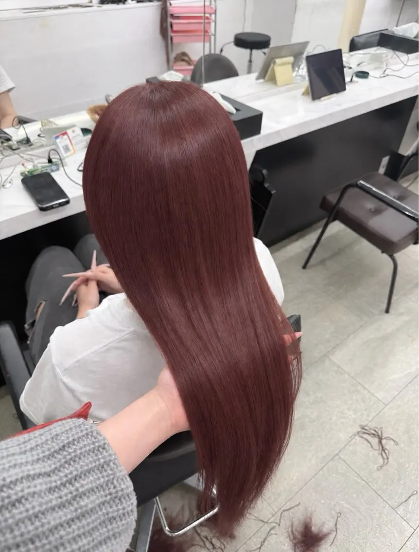 ロング エクステ 🩶ハイトーン × プルエク🩶MIWAのヘアスタイル