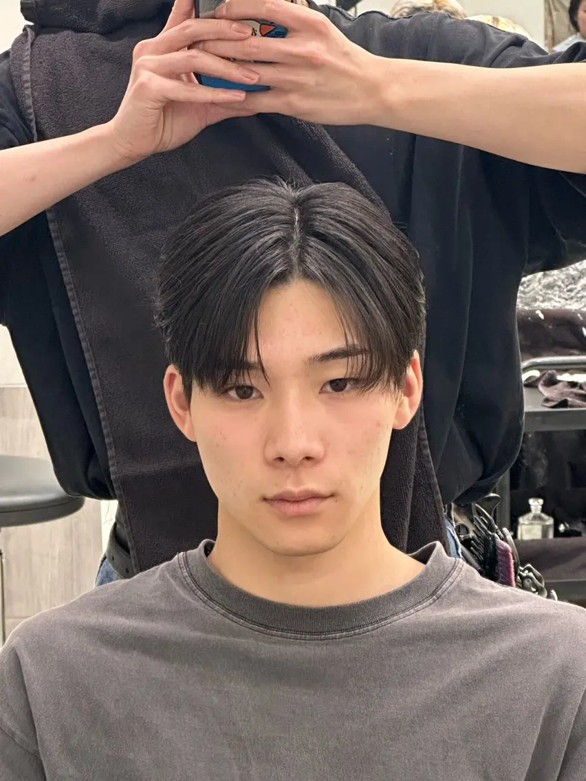 メンズ メンズ韓国風 カット ヘアセット 岡部 琉斗のヘアスタイル