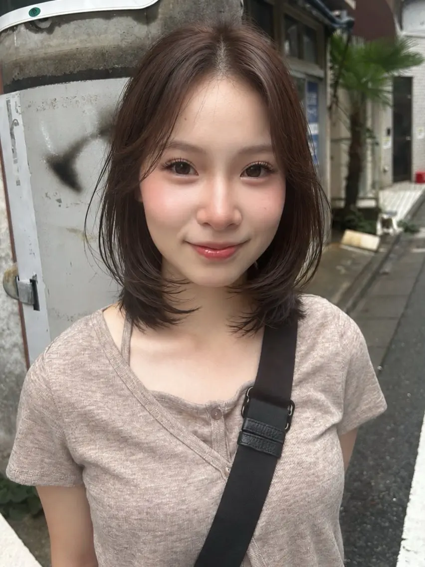 ミディアム LANA似合わせ カット🪐のヘアスタイル