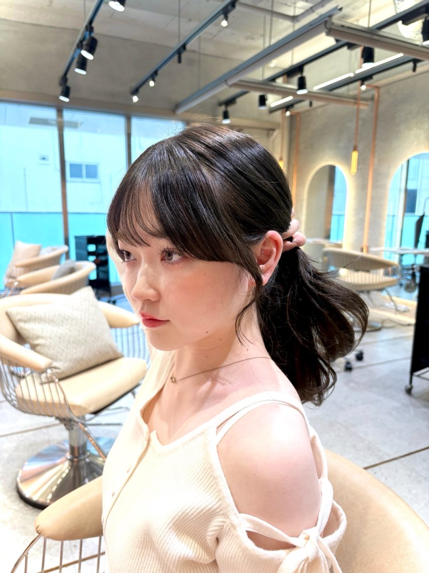 セミロング カラー ベージュカラー ブラウンカラー 透明感カラー マロンブラウン オリーブベージュ カット ヘアカラー トリートメント 顔周りカット/透明感 カラー/ゆう🤎のヘアスタイル