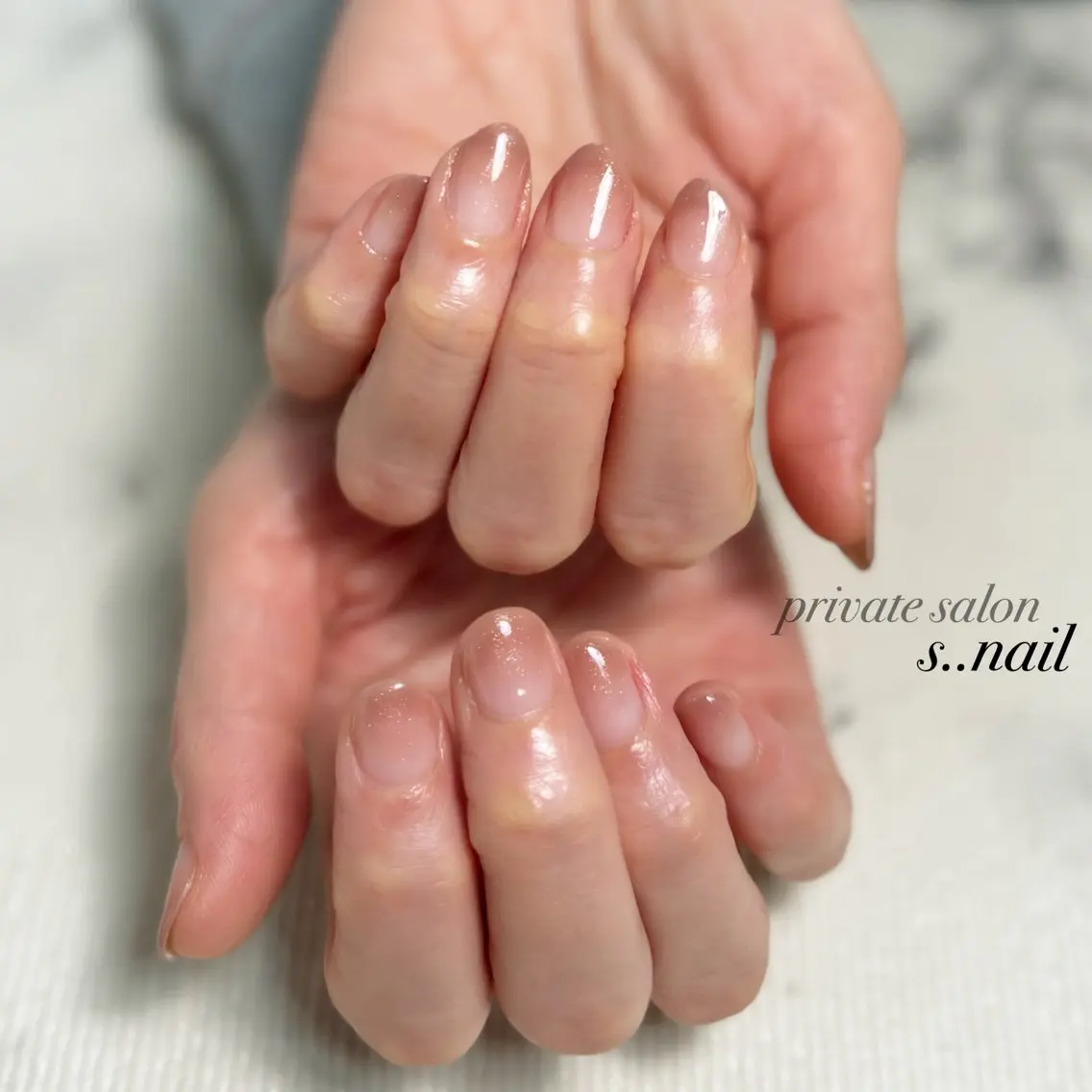 ネイル グラデーション ラメ(グリッター) ラメグラデーション ハンドネイル フットネイル s..nail / MORITAのネイルデザイン