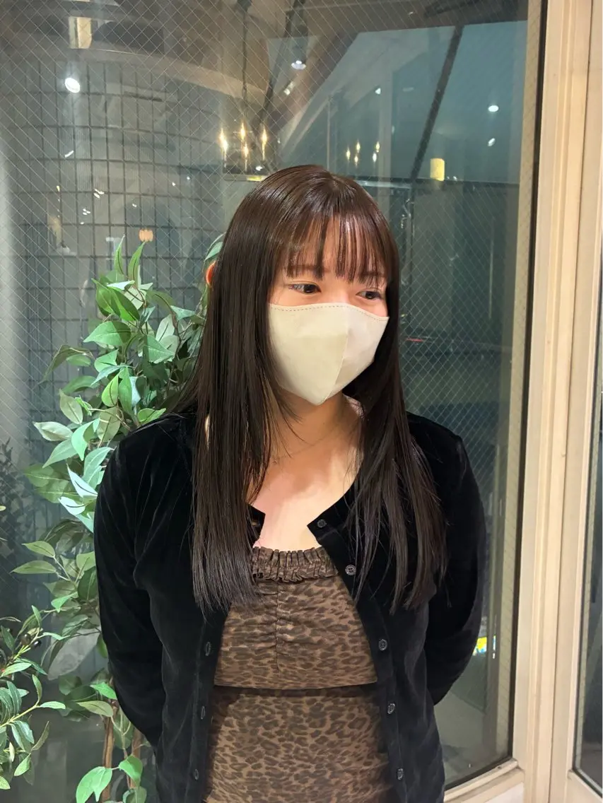 セミロング カラー グレージュ オリーブグレージュ オリーブグレー ヘアカラー 佐藤貫成【メンズカッ トモデル/ブリーチ】のヘアスタイル