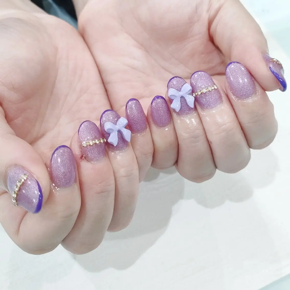 ネイル ジェルネイル パラジェル ストーンネイル ハンドネイル muum_nail 新宿2分 三丁目1分のネイルデザイン