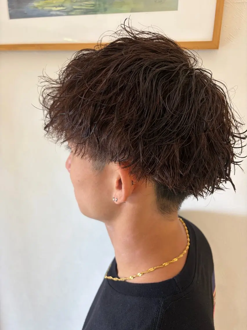 メンズ カット パーマ 西川 恭平のヘアスタイル