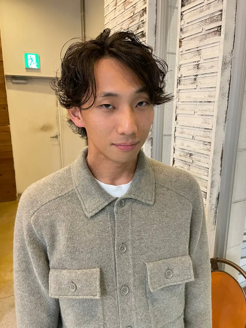 ショート パーマ メンズ メンズカット/パーマ 特化motooのヘアスタイル