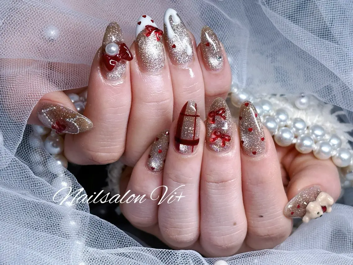 ネイル ハンドネイル Nailsalon Vi+ももか🩷のネイルデザイン