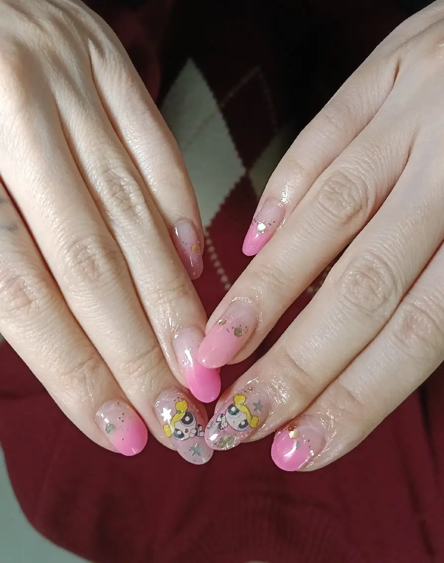 ネイル ハンドネイル 菫Nails🌝 夜間サロンのネイルデザイン