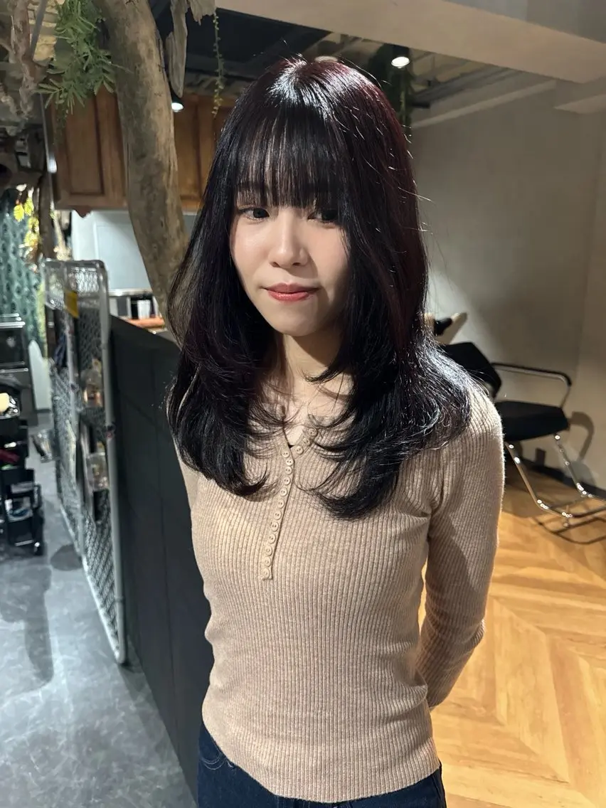 セミロング カラー パーマ ヘアアレンジ メンズ メンズブリーチ メンズハイトーン アディクシーカラー ベージュカラー ブリーチ カット ヘアカラー トリートメント 心斎橋美容室 Junのヘアスタイル
