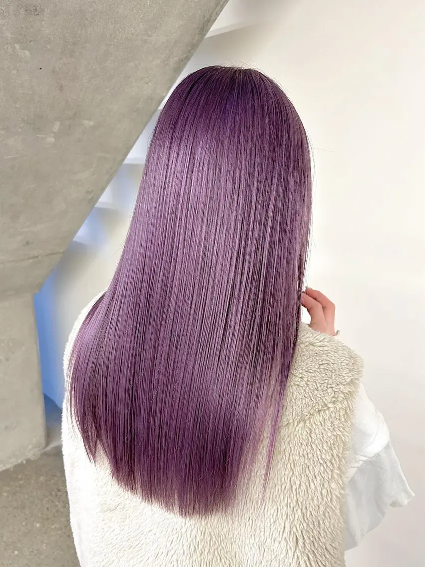 ロング ヘアカラー トリートメント 鈴木 翔真のヘアスタイル