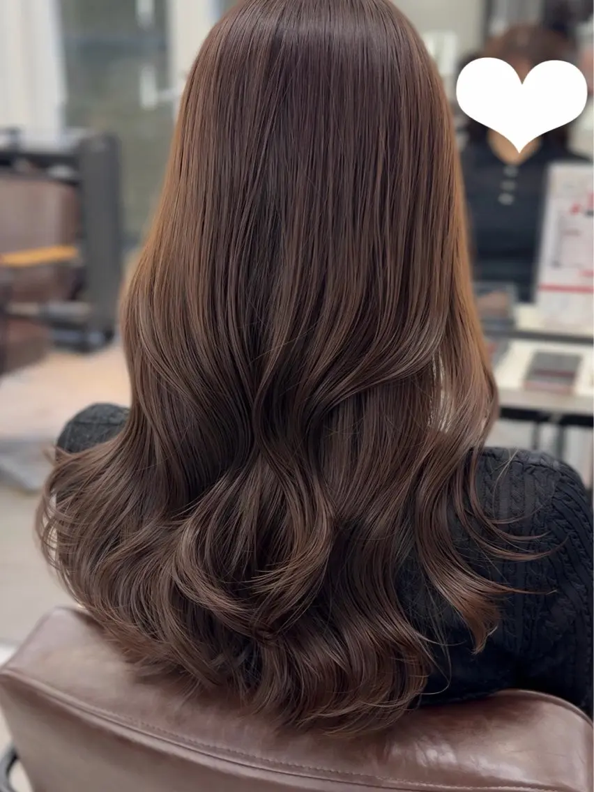 セミロング カット ヘアカラー トリートメント 🧡くびれヘア/前髪 顔周り🧡久原結衣のヘアスタイル