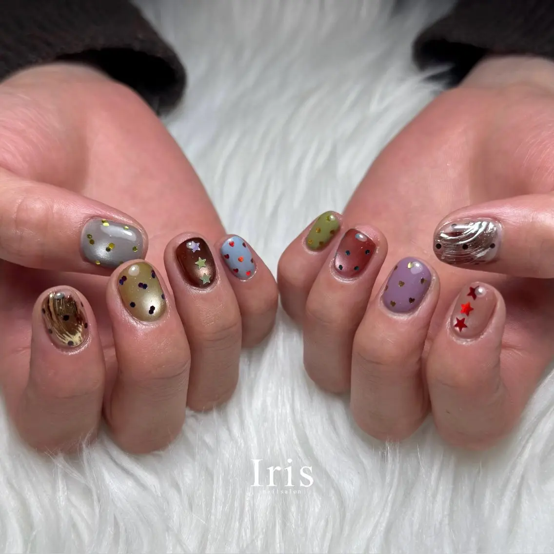 ネイル ハンドネイル Iris ayakaのネイルデザイン
