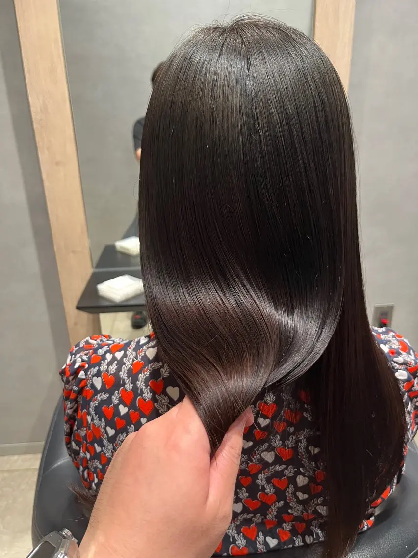 ロング カット ヘアカラー トリートメント 東梅田徒歩5分☆髪質 改善☆笹次ユウタのヘアスタイル