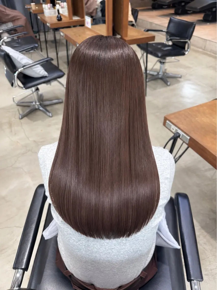 セミロング 髪質改善 トリートメント ヘアカラー トリートメント 髪質改善/艶髪 🌿harukaのヘアスタイル