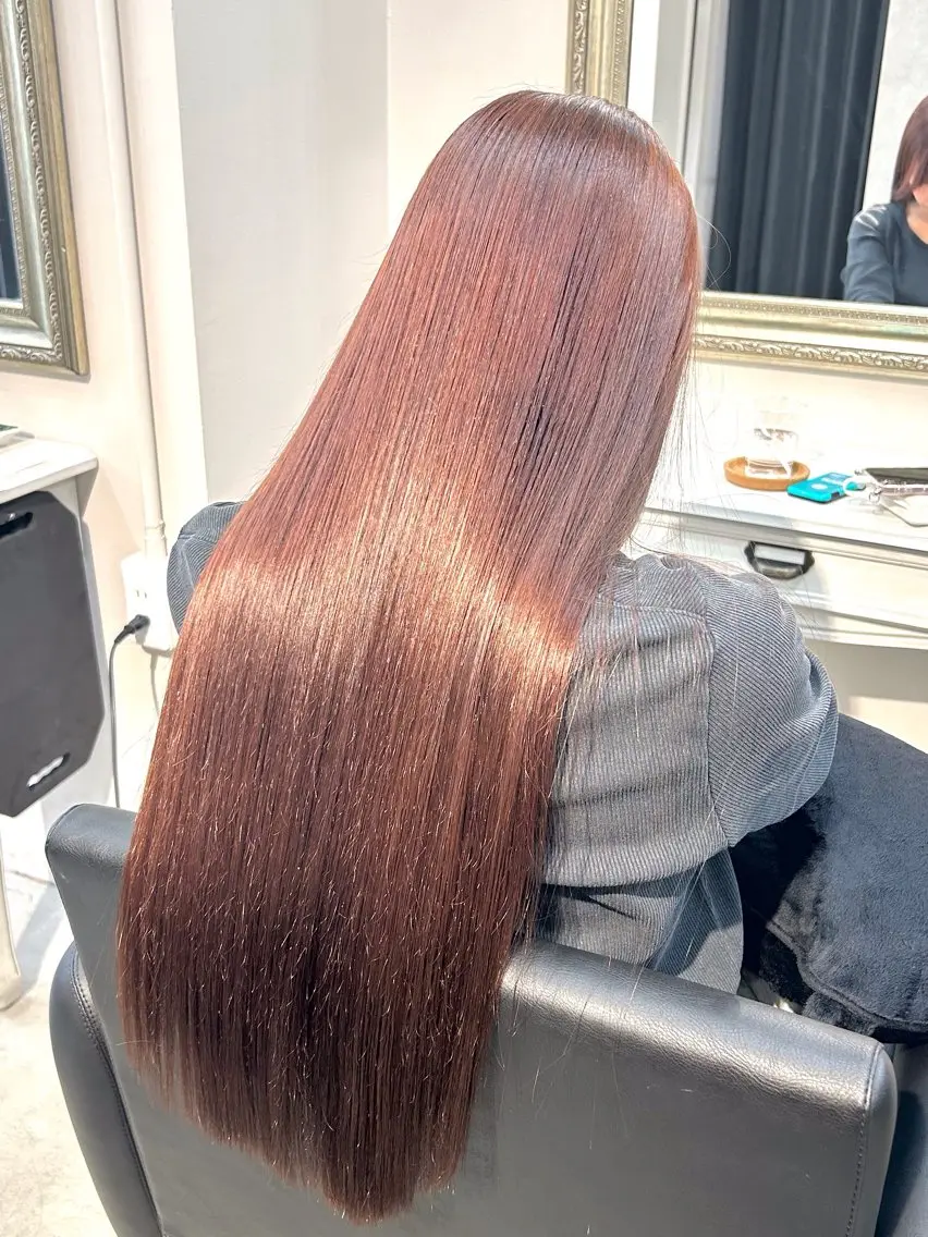 ロング 💎艶カラー+美髪 +髪質改善💎のヘアスタイル